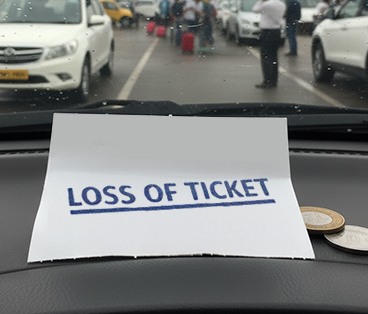 Charges for loss of parking ticket