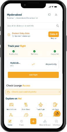Screenshot of HIAL mobile app